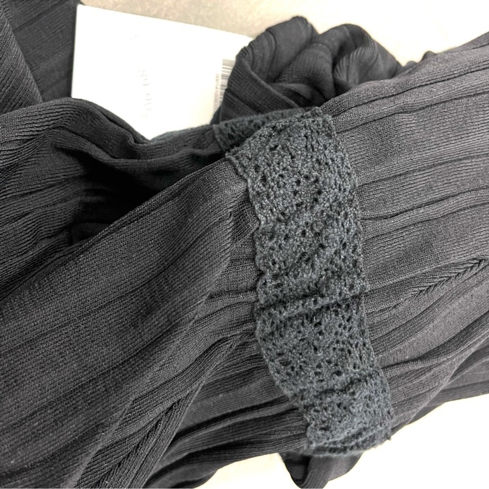 Zara Dresses | Zara Black Knit Maxi Dress With Lace Detail (new with tags!) - Picture 10 of 11
